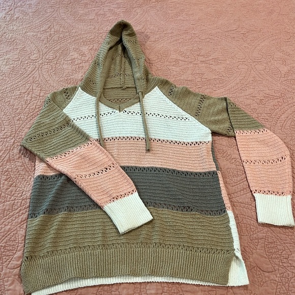 Striped hooded sweater - Picture 1 of 2